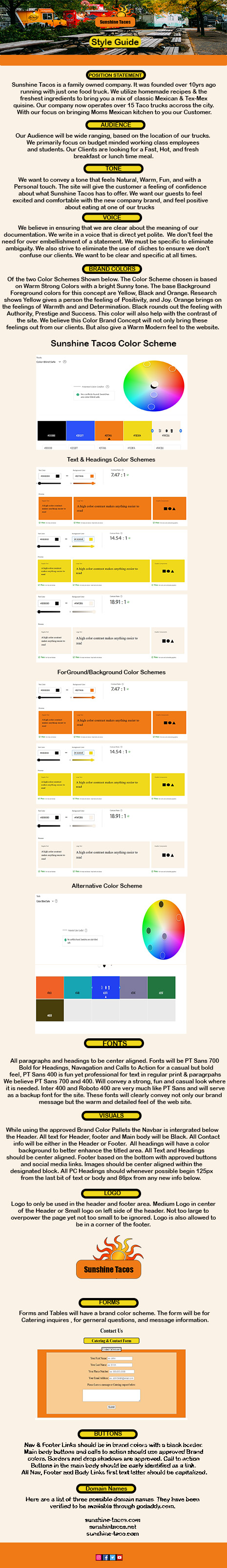 img of Sunshine Tacos Style guide 