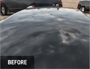 Image of Car with hail Damage