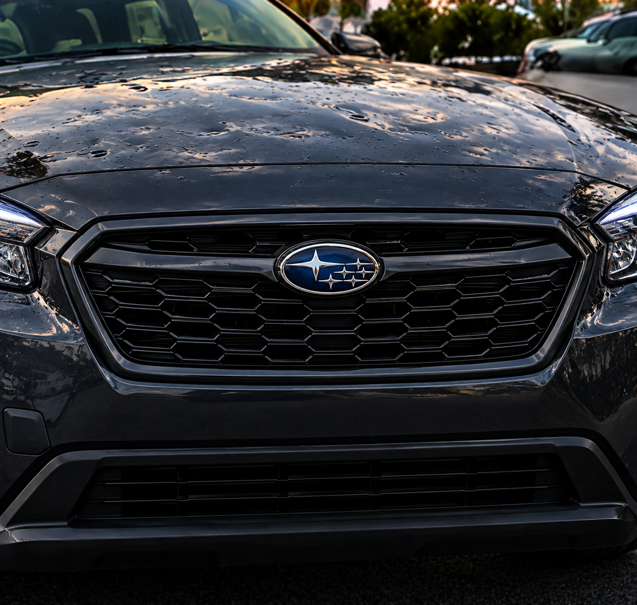 Car with hail Damage