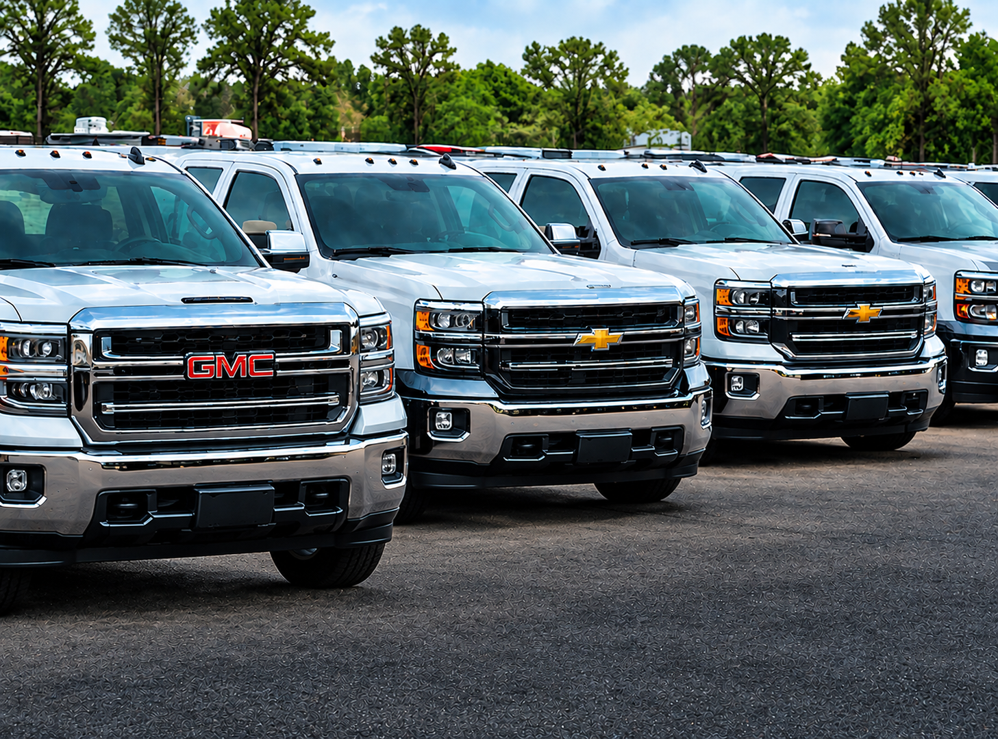 Fleets of work Trucks
