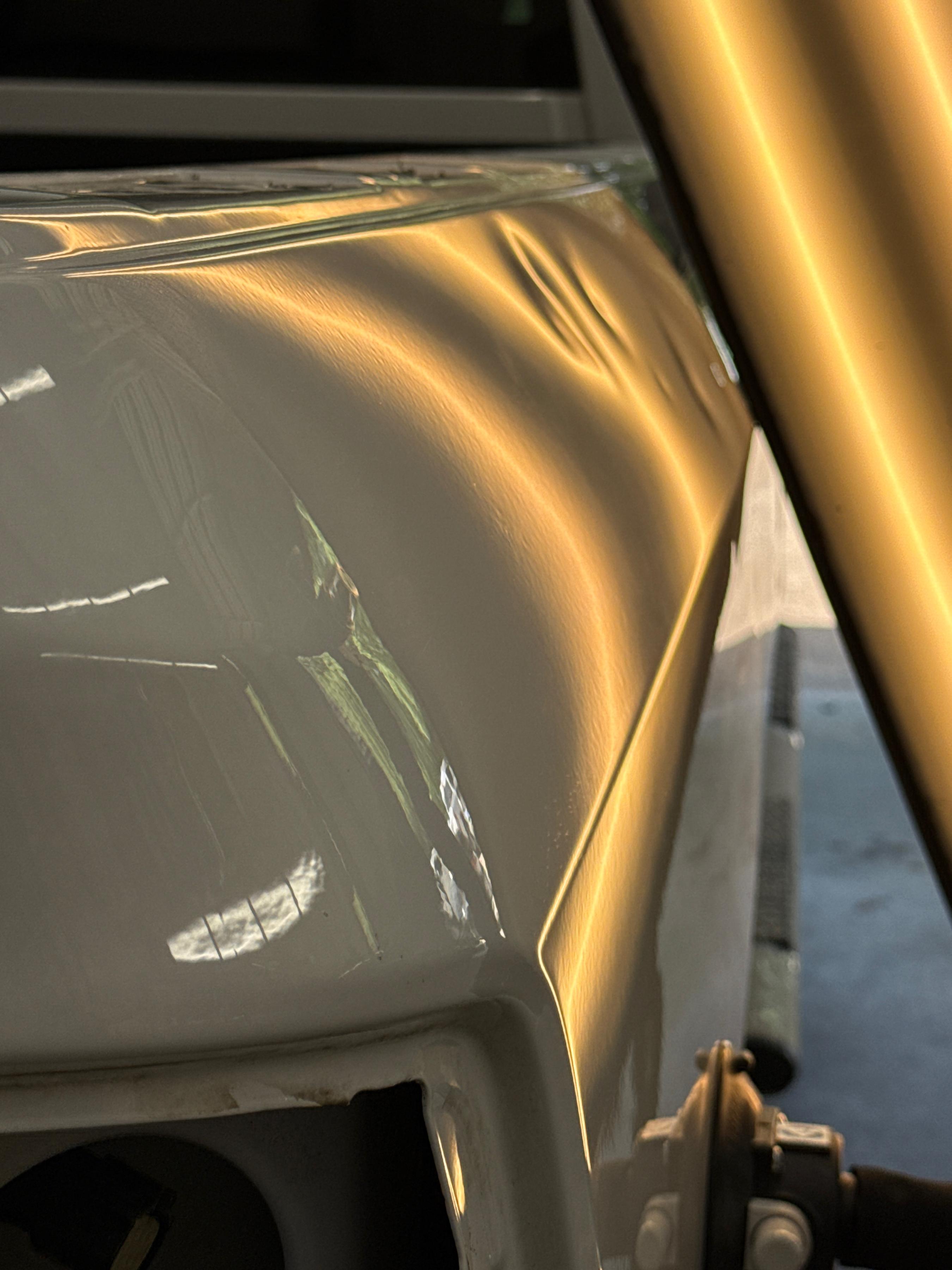 Dented car