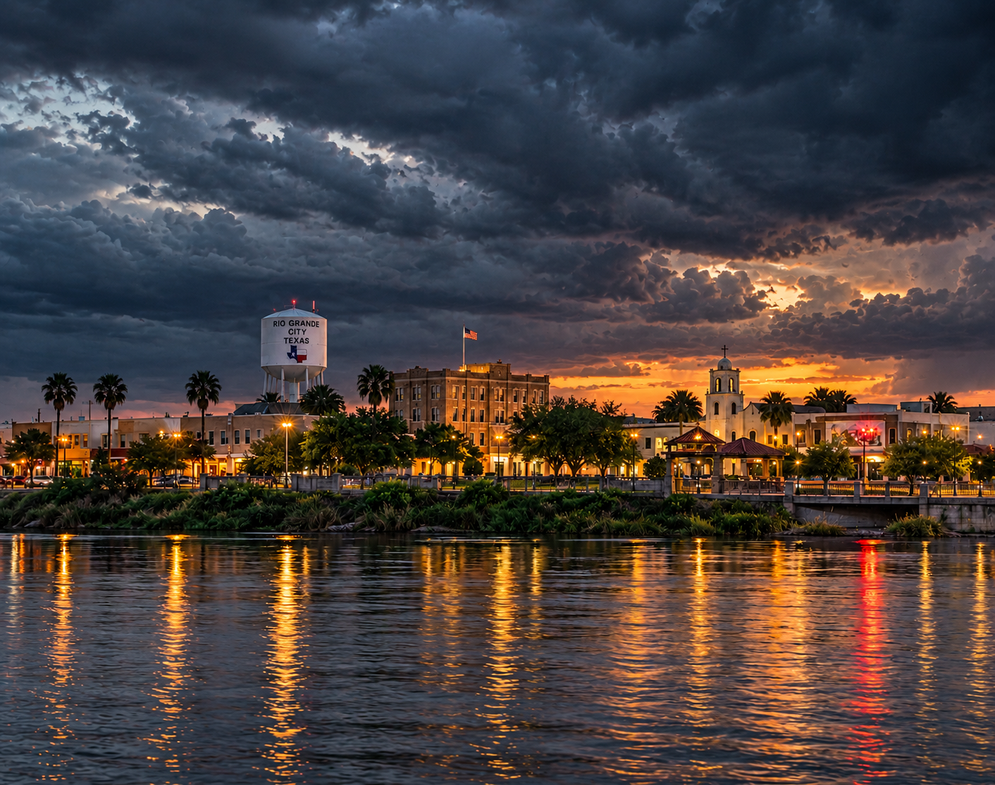 Image of Rio Grande TX. Skyline